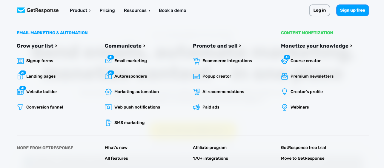 Email Marketing tool: The purpose of GetResponse